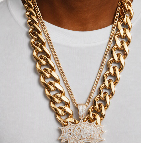 Bom flash pendant chain set - bom,