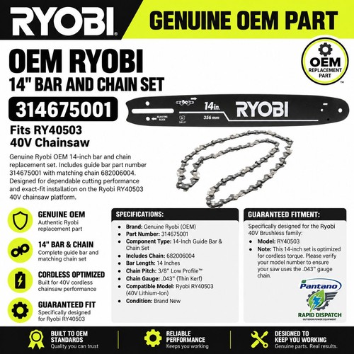 Ryobi 314675001 bar and - 314675001,